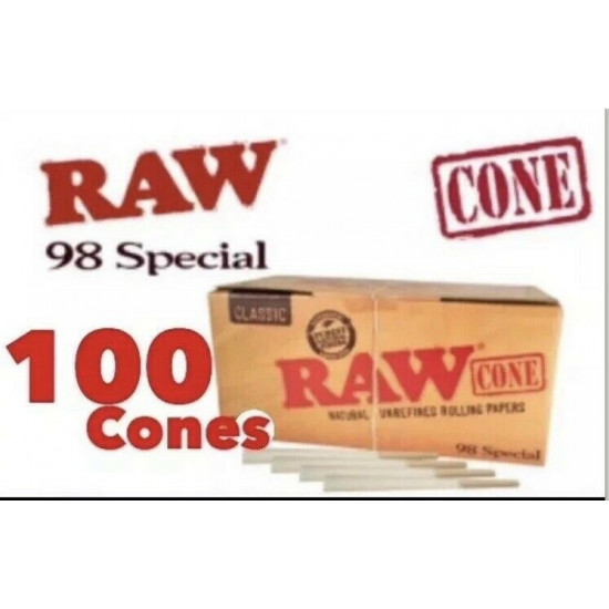 192 Cones - RAW Classic 1 1/4 Cones Authentic Pre-Rolled Cones w/ Filter