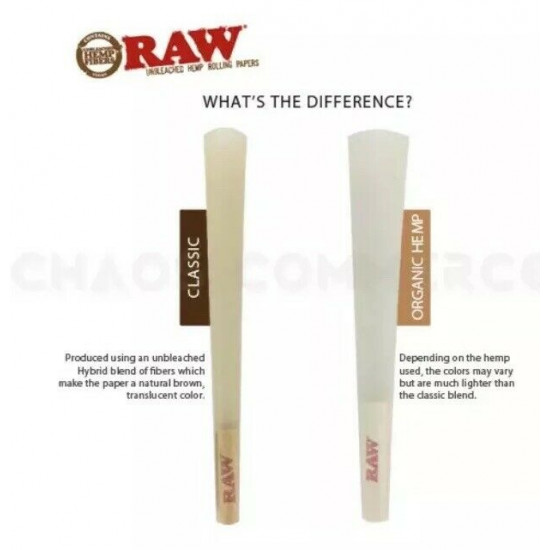 192 Cones - RAW Classic 1 1/4 Cones Authentic Pre-Rolled Cones w/ Filter