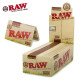 RAW Organic Hemp Natural Single Wide Rolling Paper 24 Pack FULL BOX 