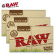 RAW Organic Hemp Natural Single Wide Rolling Paper 24 Pack FULL BOX 