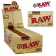 RAW Organic Hemp Natural Single Wide Rolling Paper 24 Pack FULL BOX 