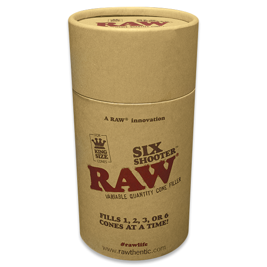 RAW Six Shooter Kingsize Multi Cone filler | Fills up to 6 pre-rolled cones!