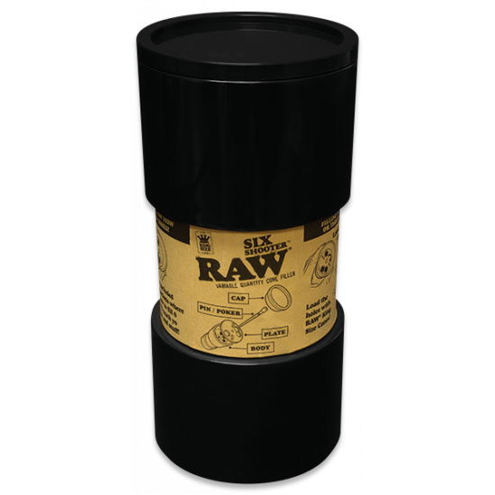 RAW Six Shooter Kingsize Multi Cone filler | Fills up to 6 pre-rolled cones!