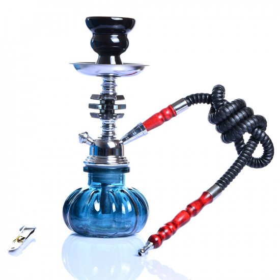 Small Hookah Shisha Pipe Set Chicha Nargile with Hose Bowl Tongs Charcoal Tray Narguile Accessories for Outdoor Travel Gift