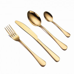 Tableware Gold Cutlery Set Dinnerware Set 304 Stainless Steel Black Gold Cutlery Set Knife Fork Set Tableware Silverware