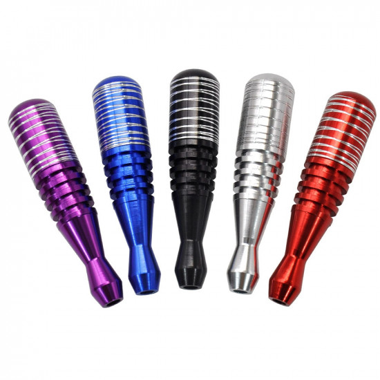 The new aluminum alloy metal snuff pipe 82MM is easy to carry and easy to clean pipe filter cigarette holder Metal pipe