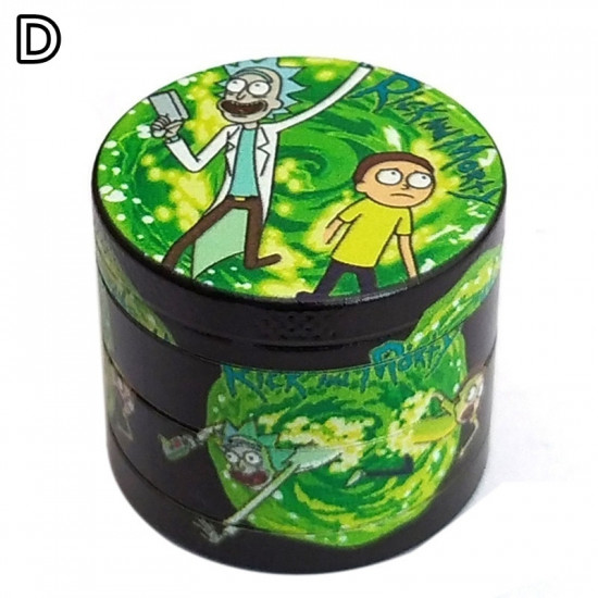 Tobacco Grinders & Accessories Cartoon Herbal Grinder New Tobacco Crusher 4 Layer Metal 40mm Mini Tobacco Grinder