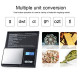 200g/ 0.01 LCD Display Pocket Scale Precise Digital Scale Gram Weight for Kitchen Jewelry Drug 