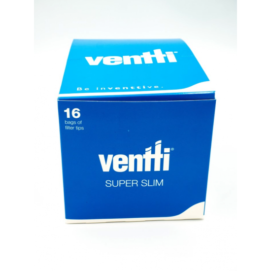 Ventti Super Slim Filter Tips Blue Box of 16 packs