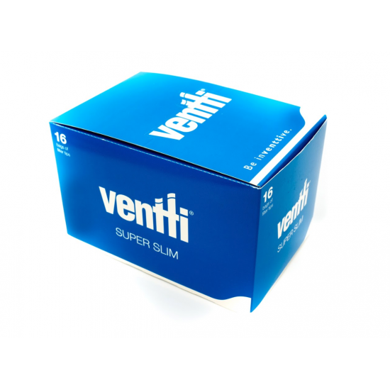 Ventti Super Slim Filter Tips Blue Box of 16 packs