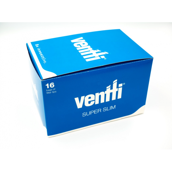 Ventti Super Slim Filter Tips Blue Box of 16 packs