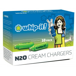 Whip-It ！Cream  Chargers ， Pack of 10