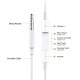 Wire In-Ear 3.5mm Earphone with Mic Wire Sound Control Stereo Headphone