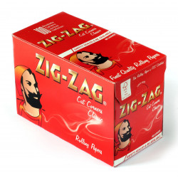 ZIG ZAG Red Cut Corners Rolling cigarette paper x 100 booklets 