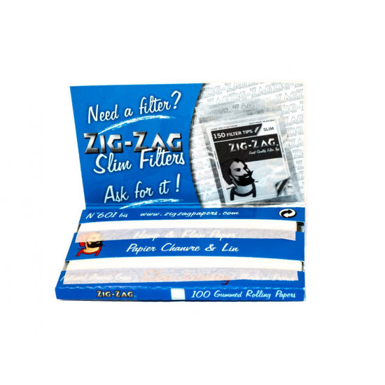 ZIGZAG ZIG ZAG Papers Double Blue 100 Cigarette Tobacco Paper Roll