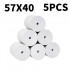 thermal paper 57 x 40 mm no core free 5 rolls super long mobile bluetooth cash register paper roll