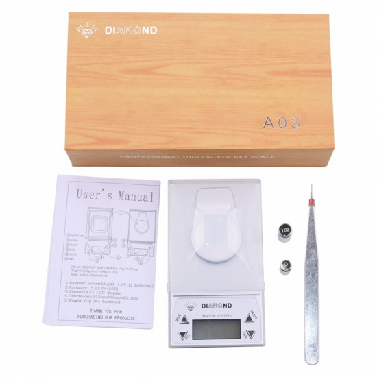 New Brand 0.001/ 10g 0.001g-10g LCD Digital Jewelry Diamond Pocket Waage Scale Gem Weight Arrive