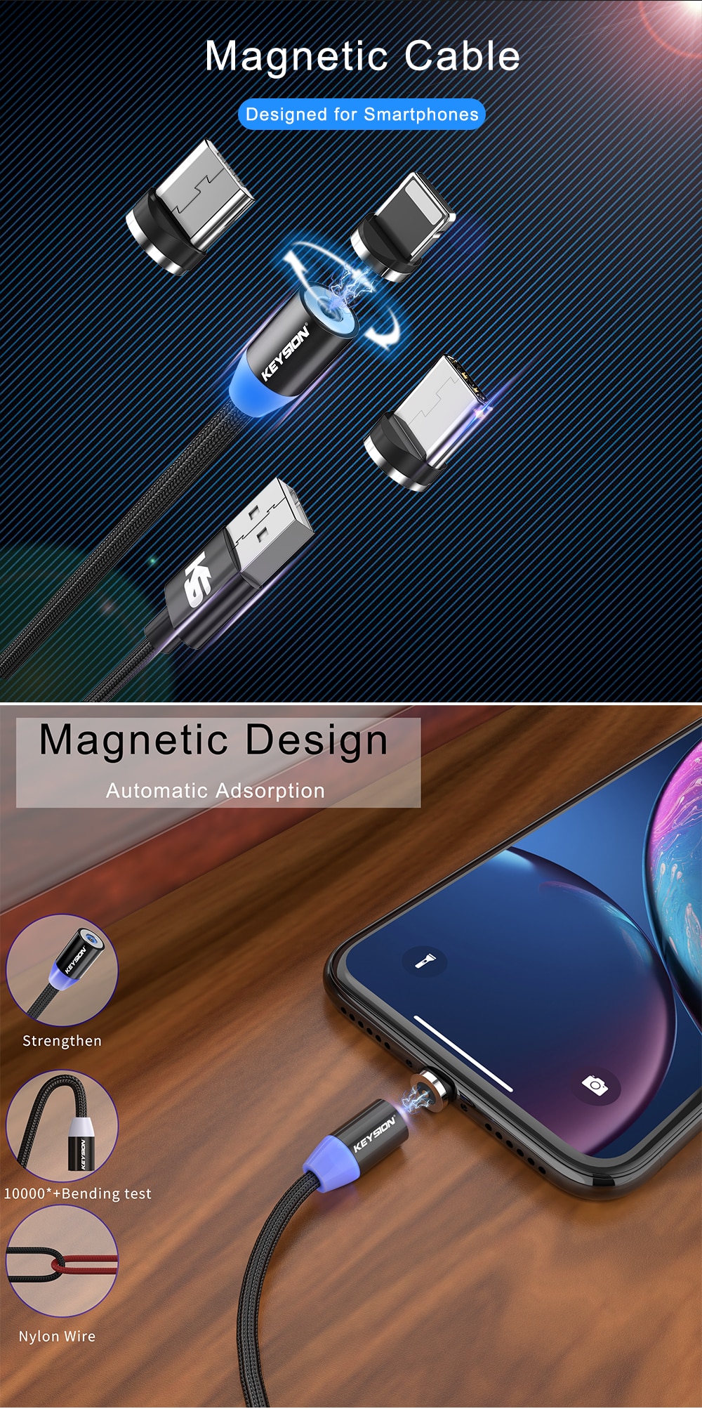 KEYSION-LED-Magnetic-USB-Cable-Fast-Charging-Type-C-Cable-Magnet-Charger-Data-Charge-Micro-USB-Cable-Mobile-Phone-Cable-USB-Cord-4000478737800