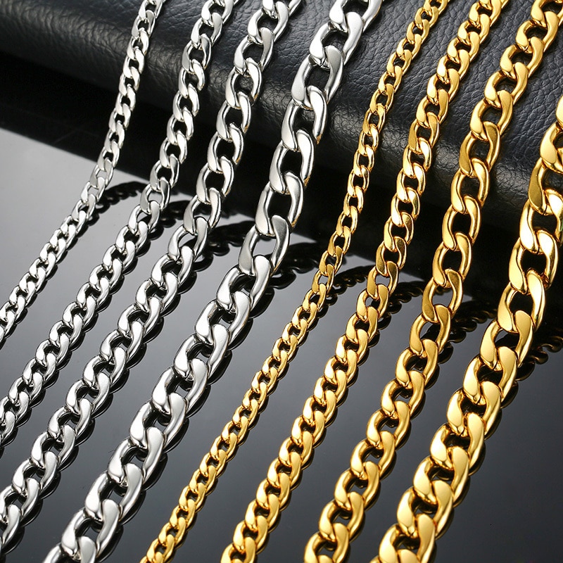 Solid-Necklace-Curb-Chains-Link-Men-Choker-Stainless-Steel-Male-Female-Accessories-Fashion-32920694663